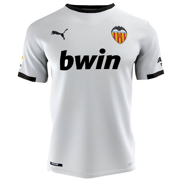 Tailandia Camiseta Valencia Primera Equipación 2020-2021 Blanco